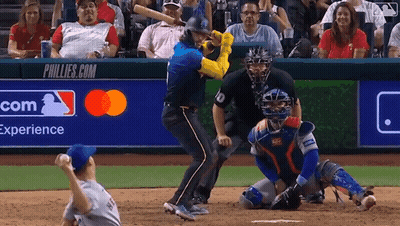 Baseball Game With Phillies.com Ad GIF