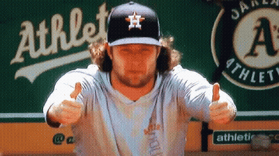Baseball Game With Pitcher List Sign GIF