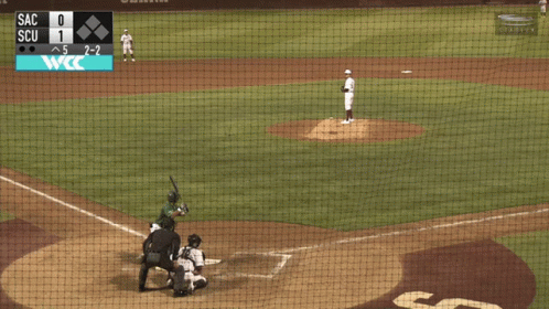 Baseball Game With Sac And Scu On Scoreboard GIF