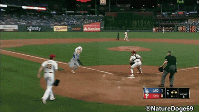 Baseball Game With State Farm And Xfinity Ads GIF