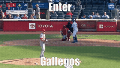 Baseball Game With Toyota And Citi Field Ads GIF