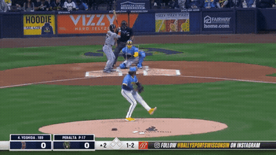 Baseball Game With Vizzy Hard Seltzer Ad GIF