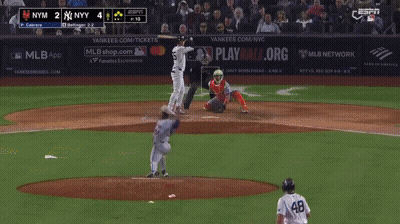 Baseball Game Yankees Vs Cubs GIF