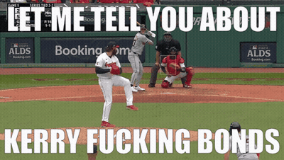 Baseball Pitcher Throwing Ball Kerry Fucking Bonds GIF