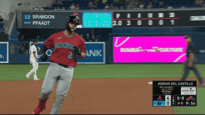 Baseball Player 23 Running GIF