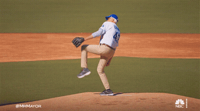Baseball Player 43 Throwing Ball GIF