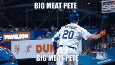 Baseball Player Alonso Number 20 GIF