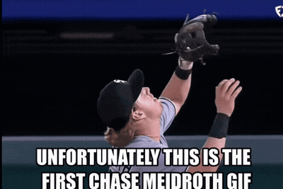 Baseball Player Announces Unfortunately This Is The First Chase Meirroth GIF