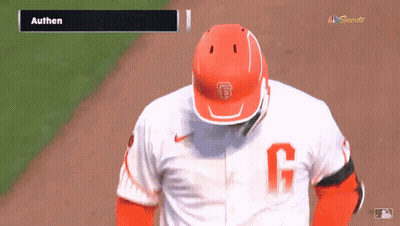 Baseball Player Authen In Orange Hat GIF