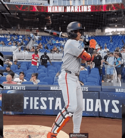 Baseball Player Bats At Fiesta Days GIF