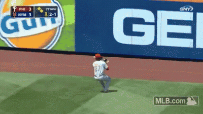 Baseball Player Catching Ball GIF