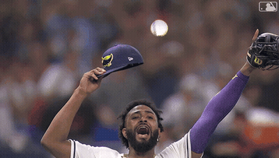 Baseball Player Catching Ball With Wilson Glove GIF