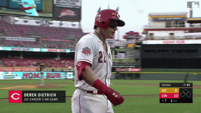 Baseball Player Derek Dietrich Jersey GIF