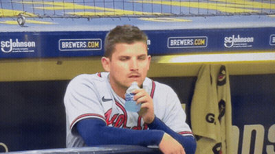 Baseball Player Drinking Water GIF