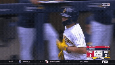 Baseball Player Helmet Striped Shirt Pirates GIF