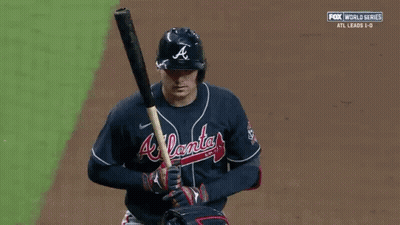 Baseball Player Holding Bat GIF