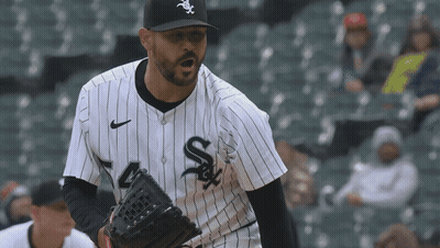 Baseball Player Holding Glove GIF