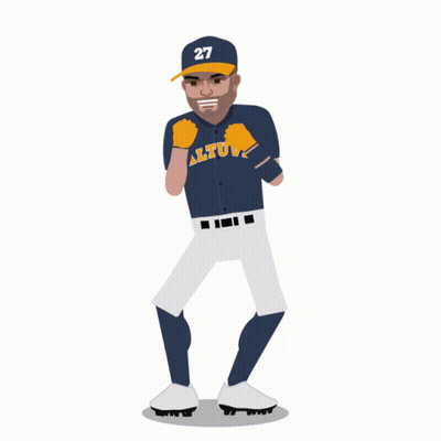Baseball Player In Altova Jersey GIF