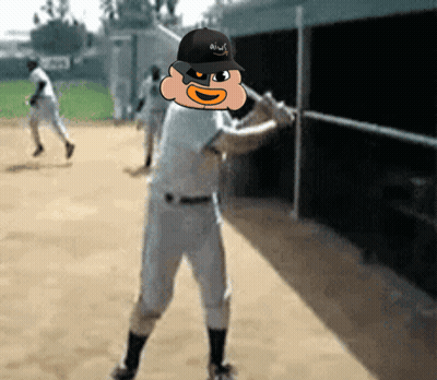 Baseball Player In Amazon Hat GIF