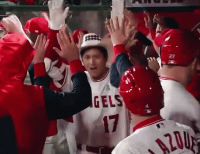 Baseball Player In Angels Jersey GIF
