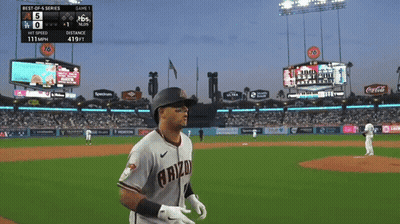 Baseball Player In Arizona Jersey GIF