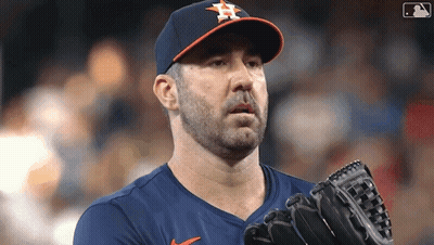 Baseball Player In Astros Hat And Glove GIF