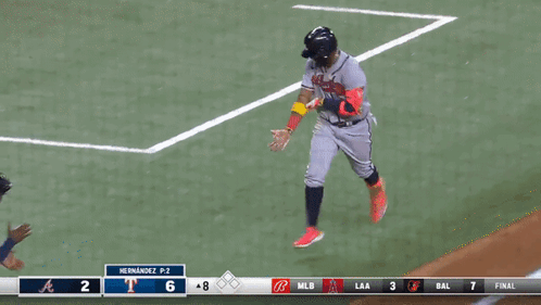 Baseball Player In Atlanta Braves Jersey GIF