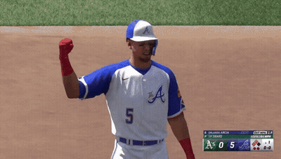 Baseball Player In Blue And White Uniform GIF