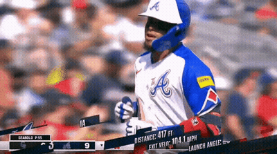 Baseball Player In Blue And White Uniform GIF