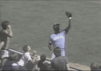 Baseball Player In Blue Georgia Jersey GIF