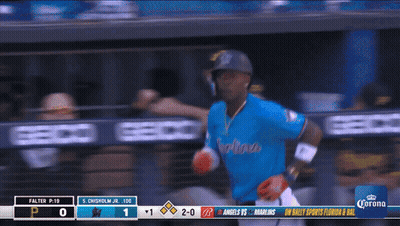 Baseball Player In Blue Mariners Jersey GIF