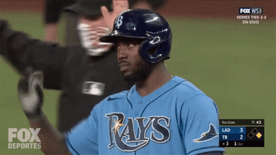 Baseball Player In Blue Rays Jersey GIF
