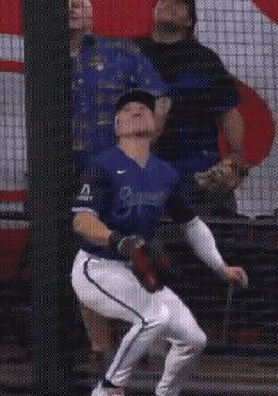 Baseball Player In Blue Royals Jersey GIF