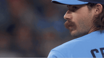 Baseball Player In Blue Toronto Blue Jays Hat GIF