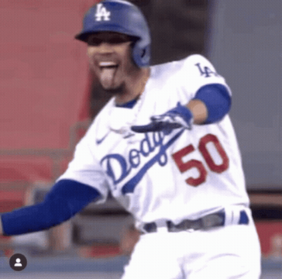 Baseball Player In Dodgers Jersey 50 GIF