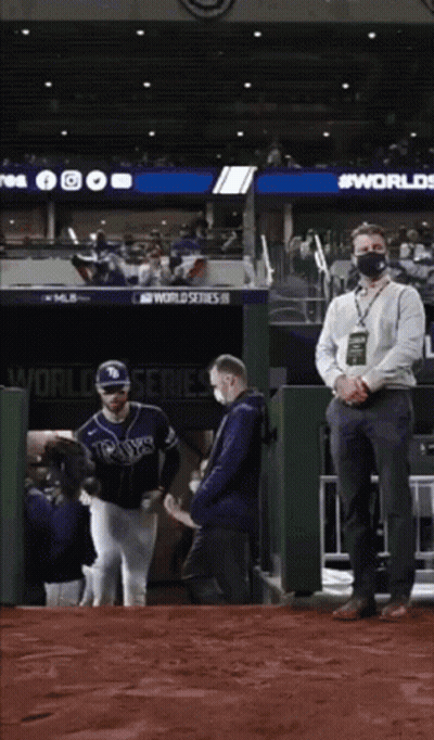 Baseball Player In Dominican Jersey Before Crowd GIF