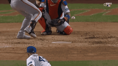Baseball Player In Front Of Scoreboard Saying Cin GIF