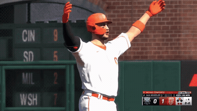 Baseball Player In Front Of Scoreboard Saying Cin GIF