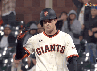 Baseball Player In Giants Jersey GIF