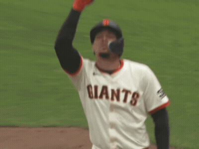 Baseball Player In Giants Jersey Thumbs Up GIF