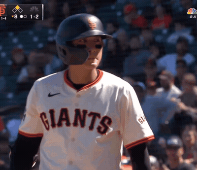 Baseball Player In Giants Jersey Walking GIF