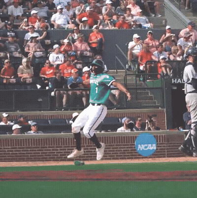 Baseball Player In Green Jersey Number 1 GIF