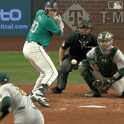 Baseball Player In Green Uniform Number 10 GIF