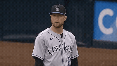 Baseball Player In Hat And Jersey On Field GIF