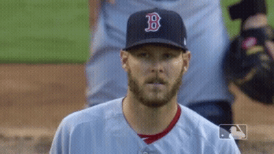 Baseball Player In Hat With Letter B Looking At Camera GIF