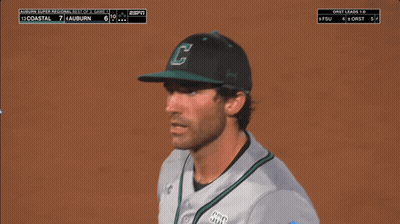 Baseball Player in Hat With Letter C