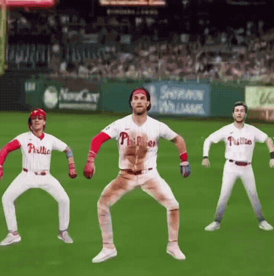 Baseball Player In Helmet And Angel Jersey GIF