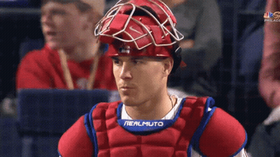 Baseball Player In Helmet And Vest Saying Aeromuto GIF