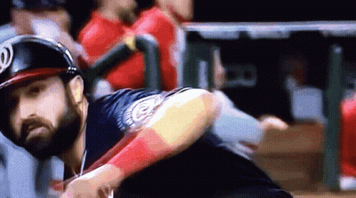 Baseball Player In Helmet With W GIF