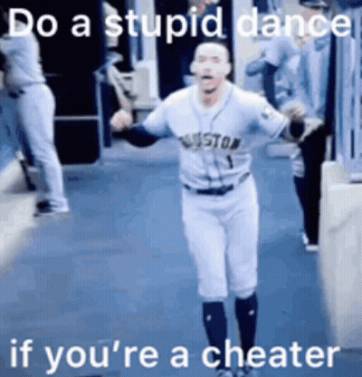 Baseball Player In Houston Jersey Dancing GIF